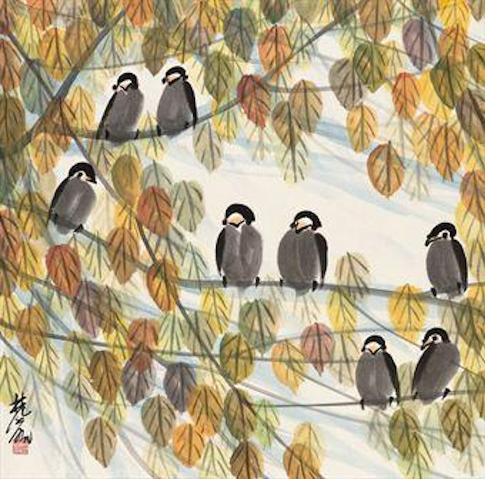 Autumn Birds by Lin Fengmian