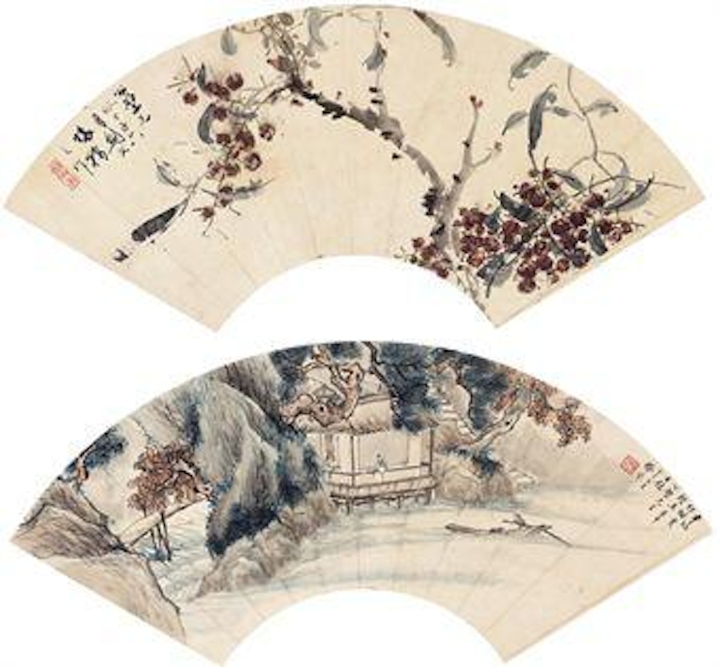 Flowers  Landscape by Deng Fen by Gao Jianfu