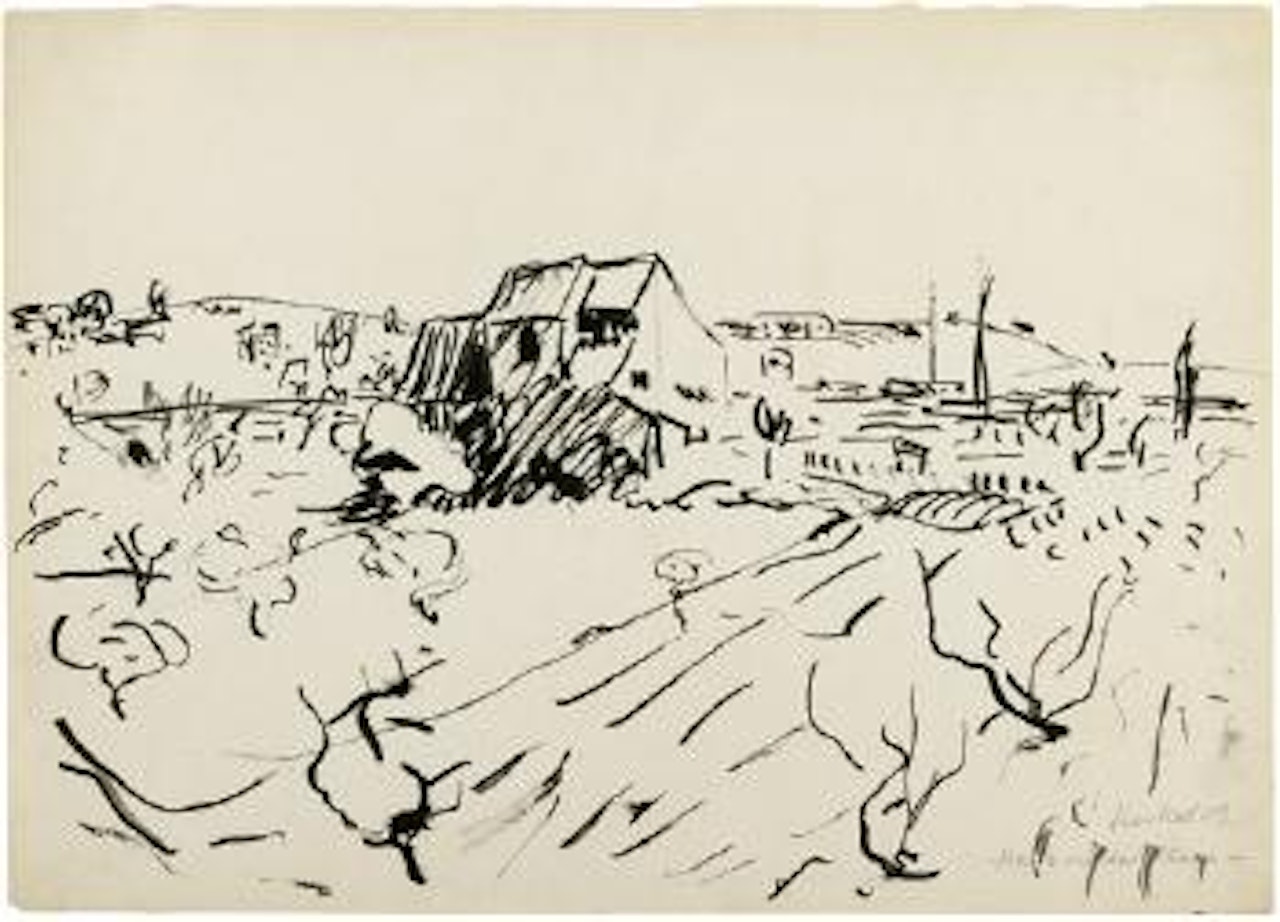 Haus in der Ebene by Erich Heckel