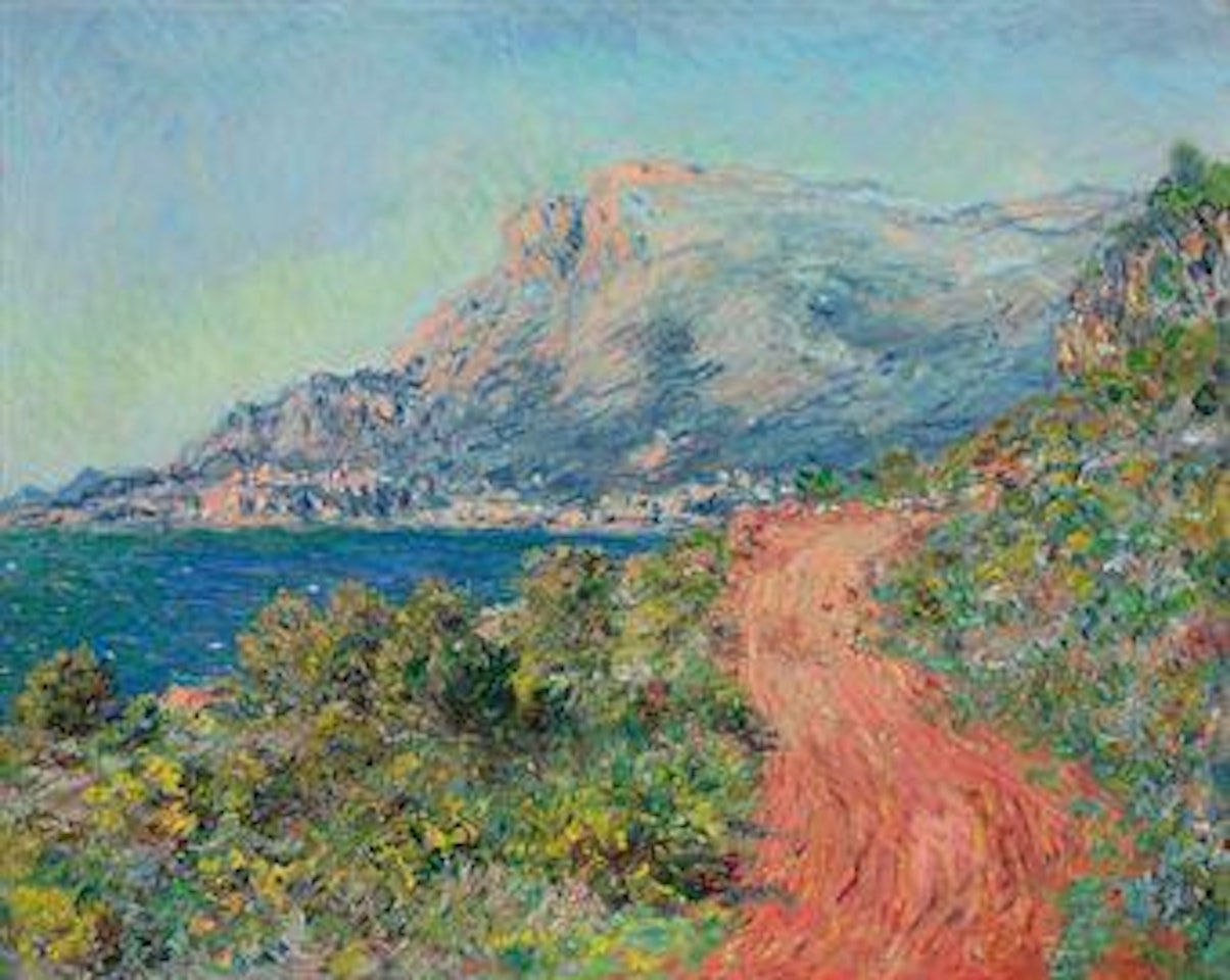 La route rouge près de Menton by Claude Monet