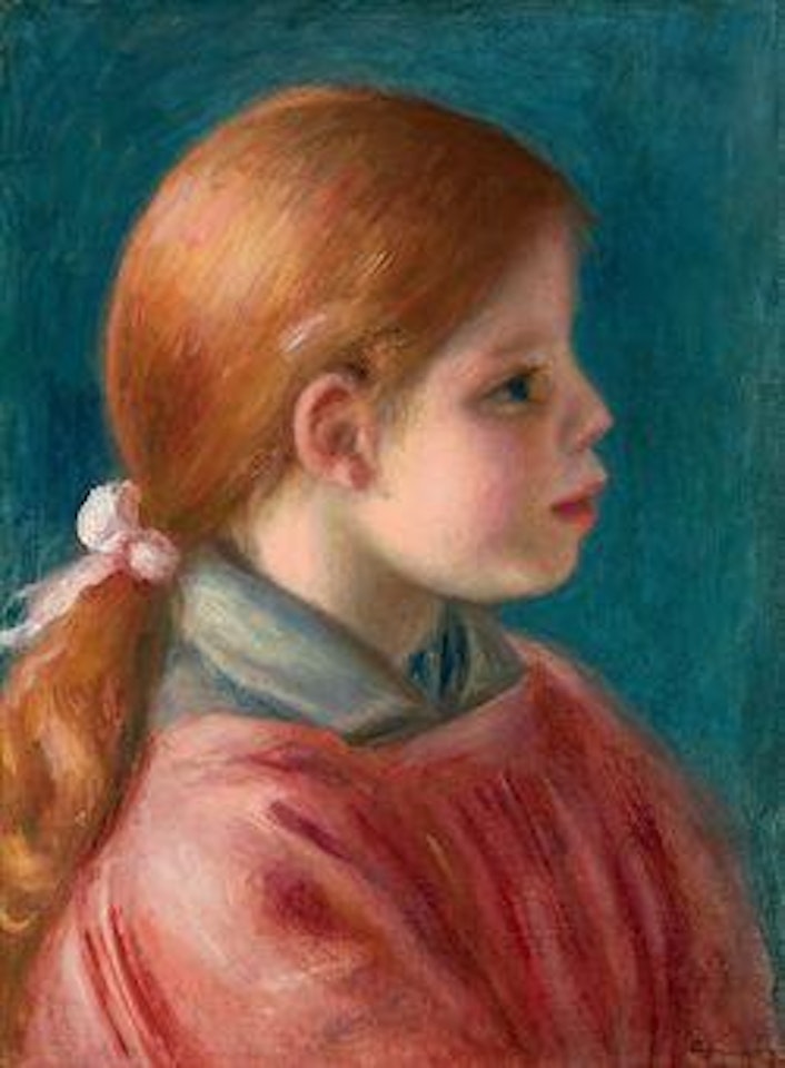 Tête de jeune fille by Pierre-Auguste Renoir
