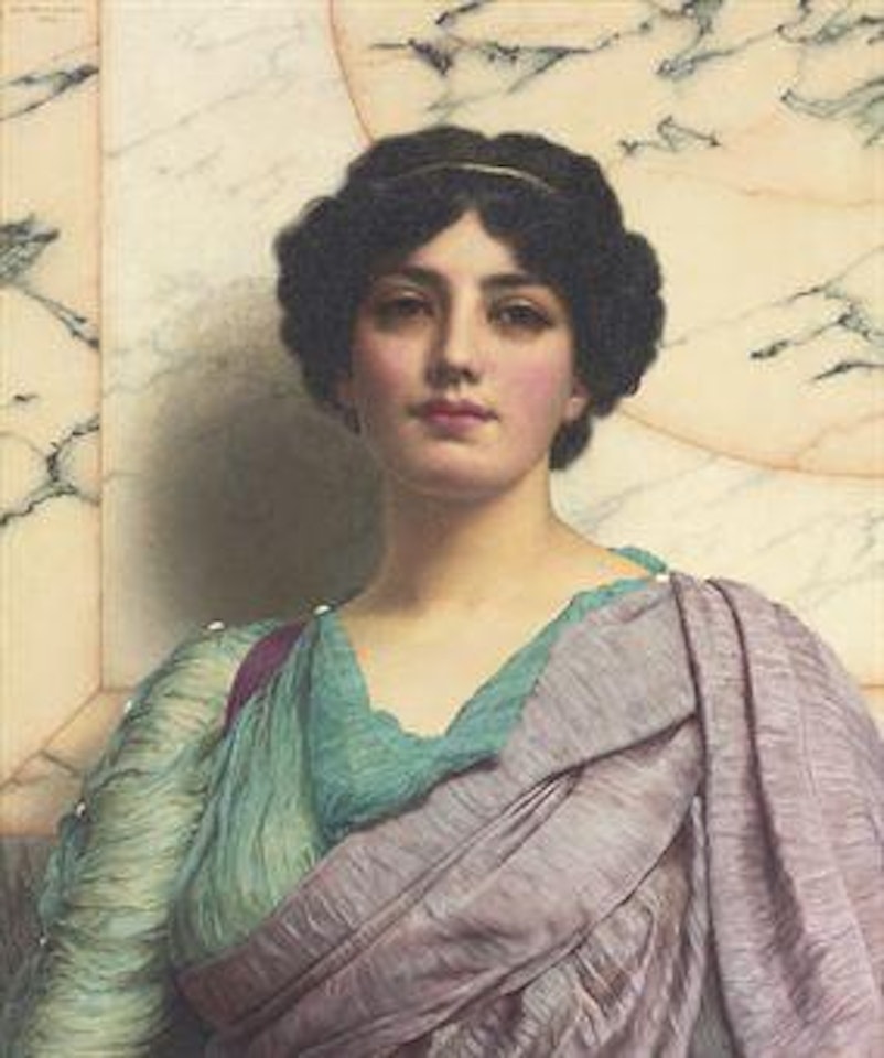 A Roman Beauty by JOHN WILLIAM GODWARD, R.B.A.