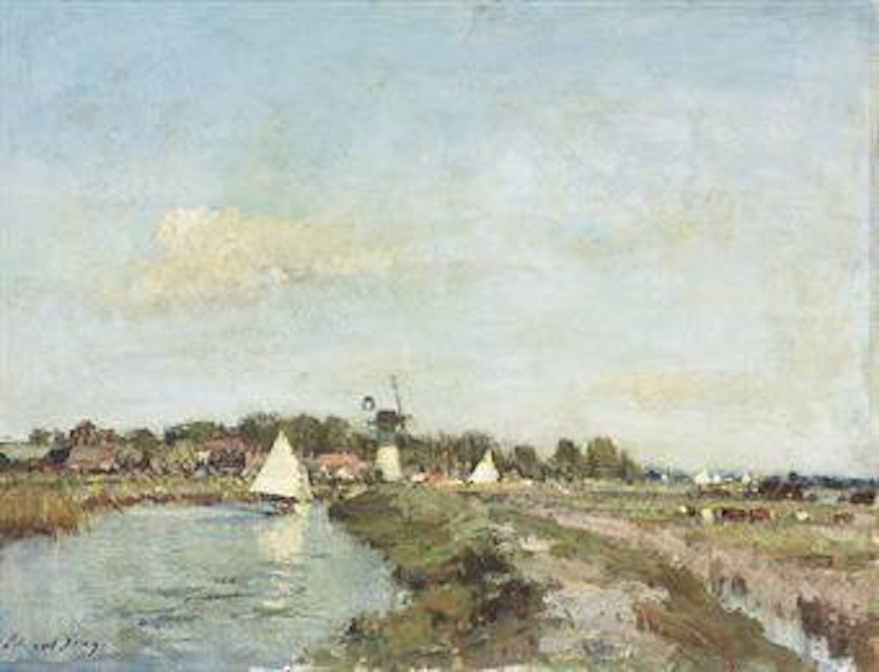 The White Mill, Thurne, Norfolk by Edward Seago