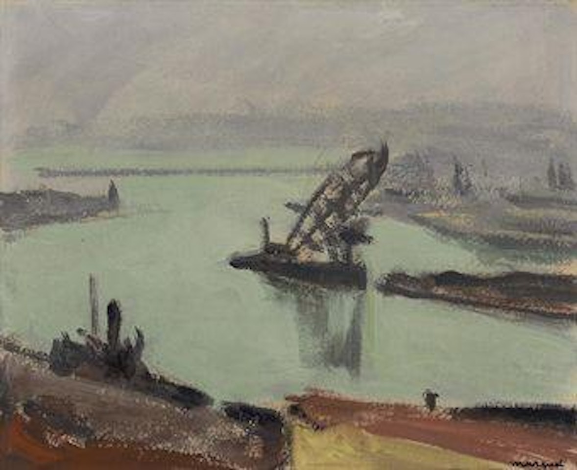Le port dans l'orage, Alger by Albert Marquet