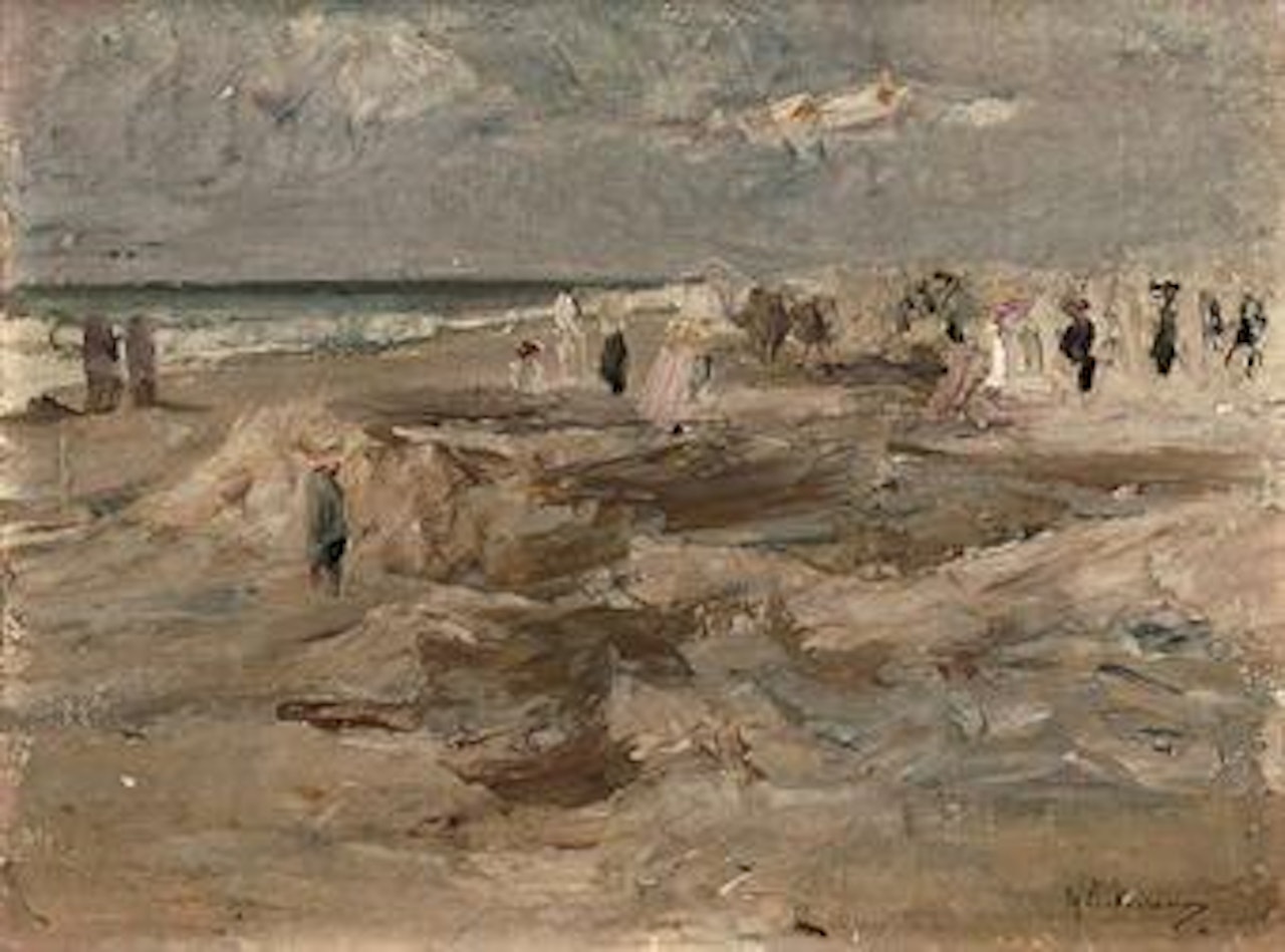 Strand in Noordwijk by Max Liebermann