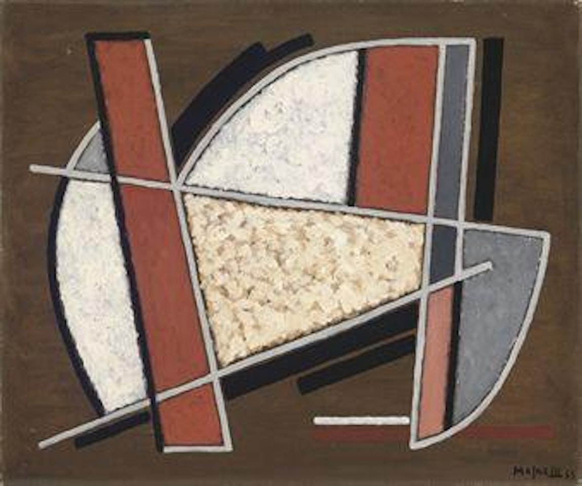 Sur fond sienne no. 1 by Alberto Magnelli