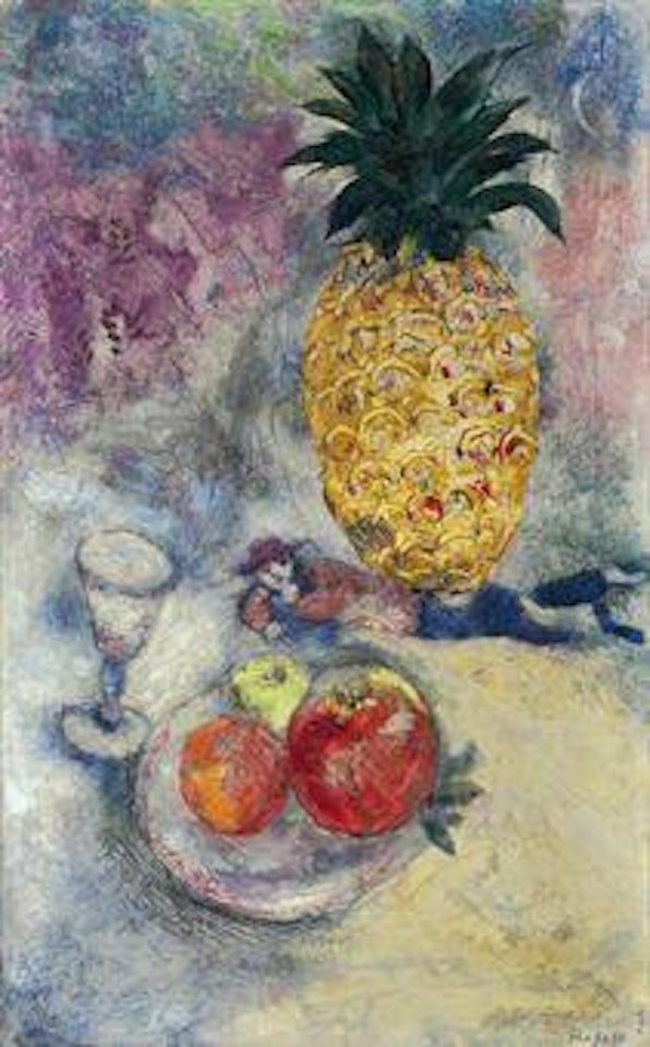 Nature morte à l'ananas by Marc Chagall