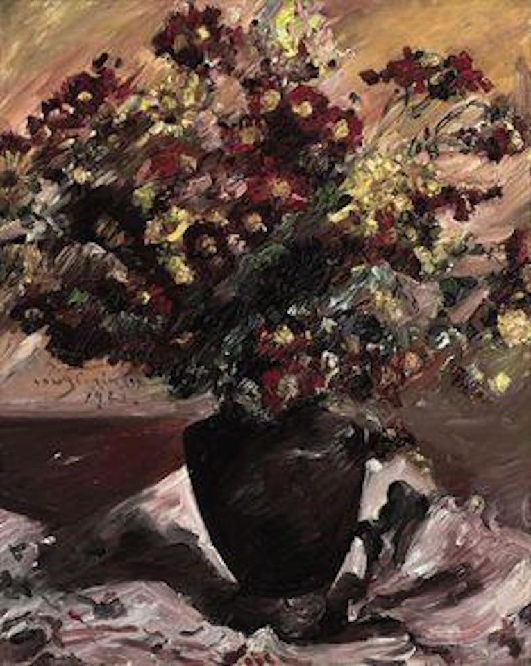 Gelbe und rote Astern (Herbstblumen) by Lovis Corinth