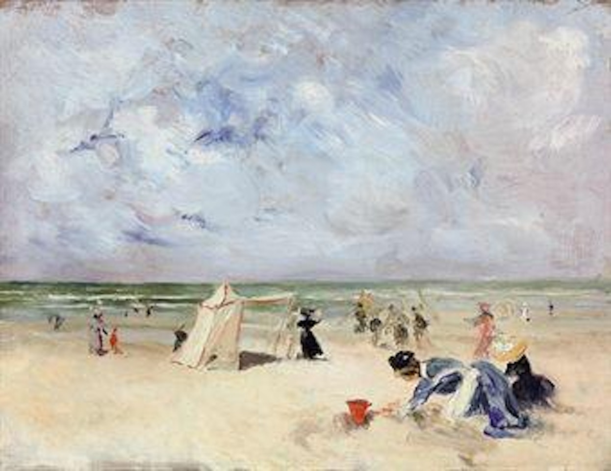 Sur la plage by Henri Lebasque
