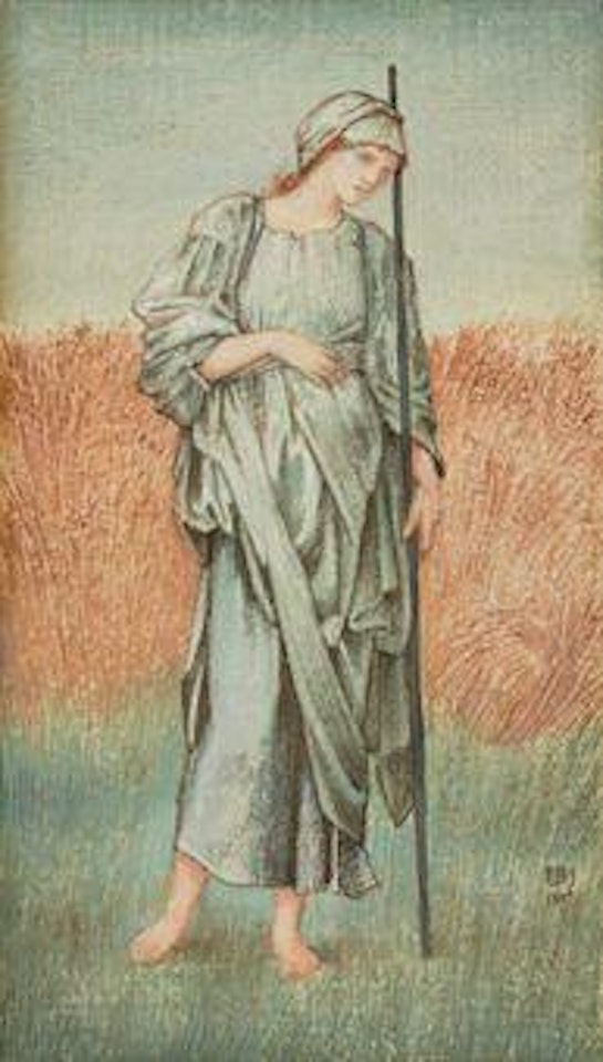Ruth gleaning by Edward Coley Burne-Jones