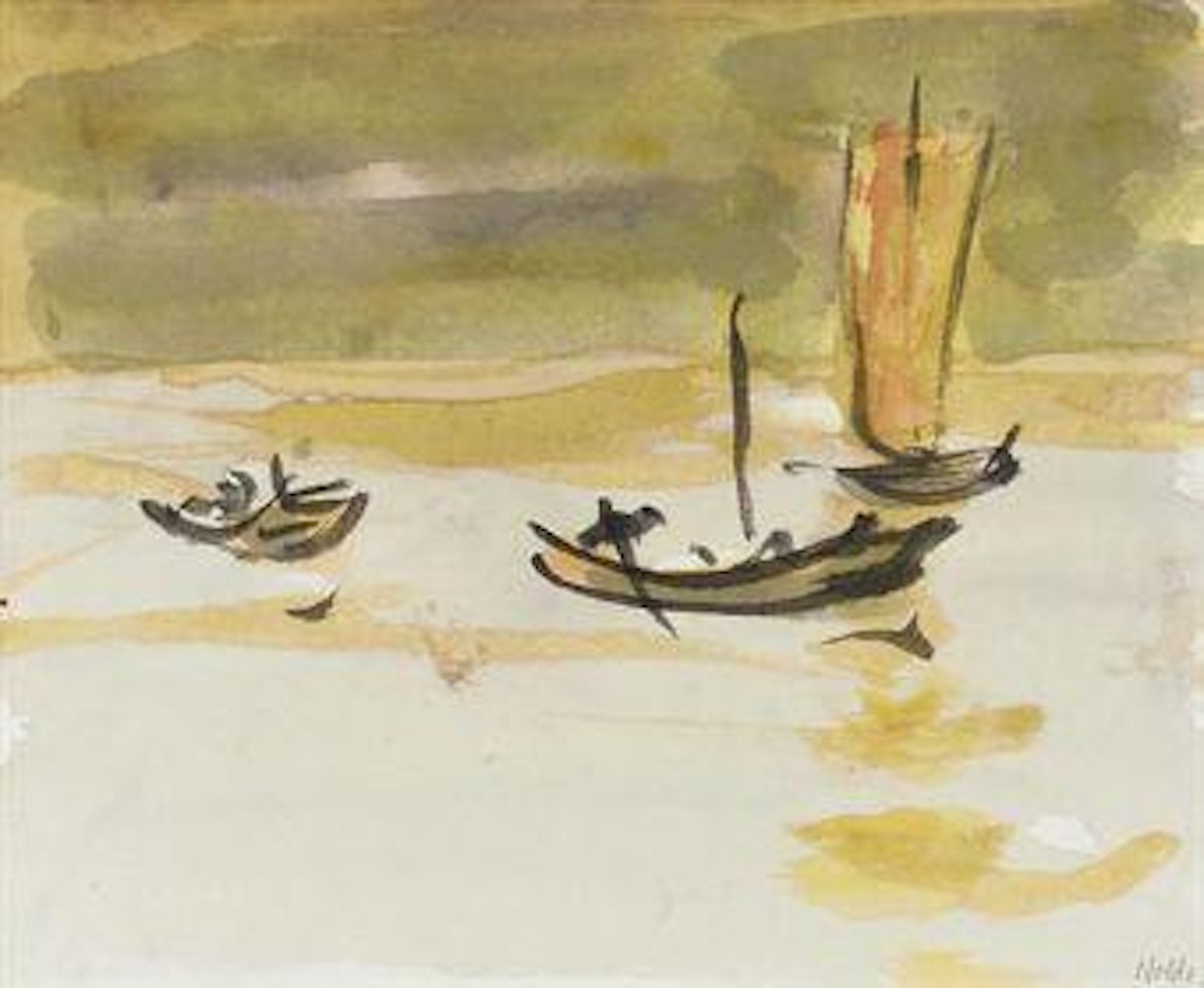 Dschunke auf See by Emil Nolde
