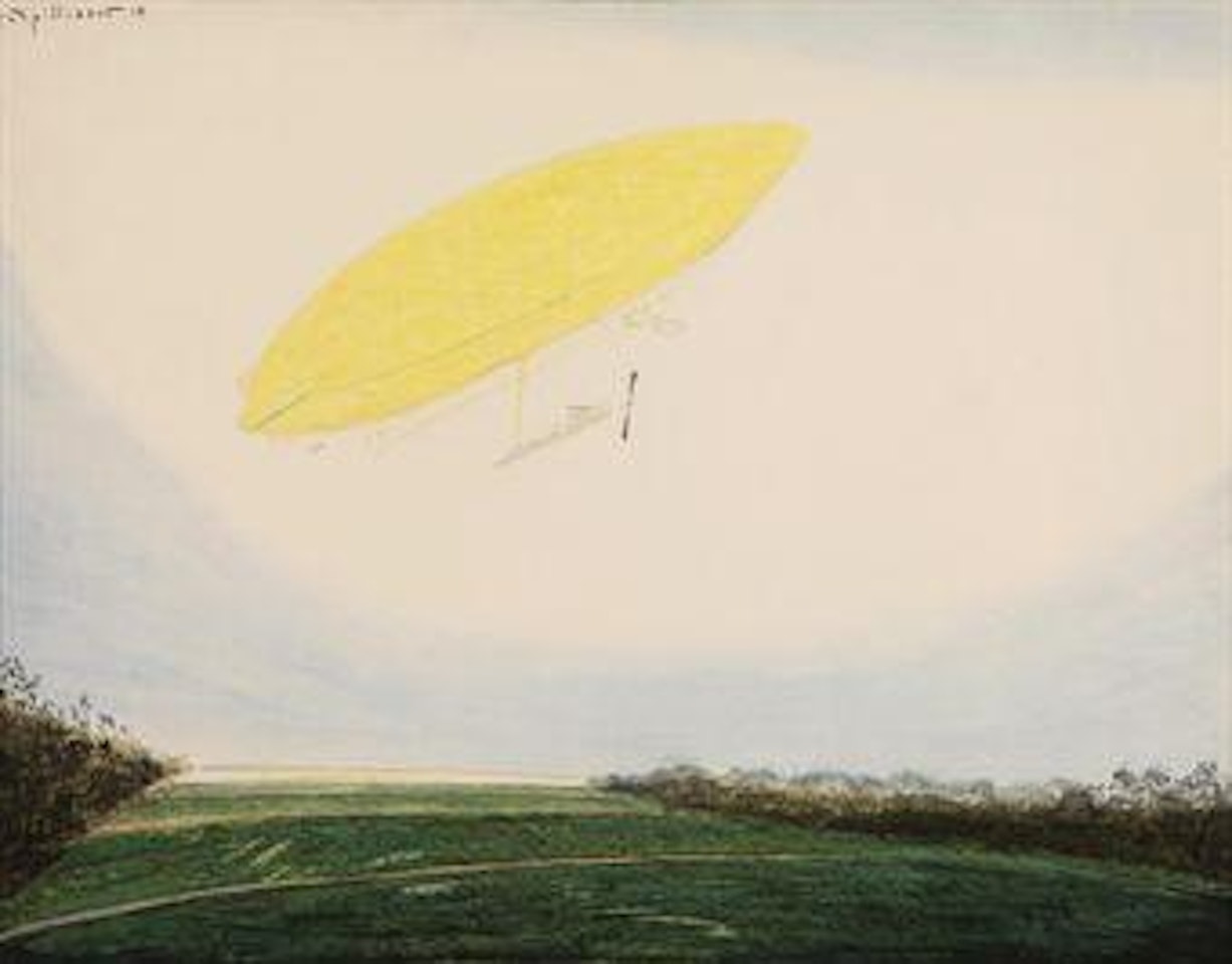 Dirigeable en vol by Léon Spilliaert
