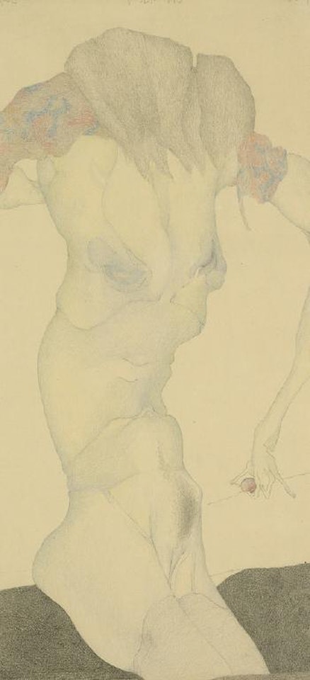 Sibylle mit Murmel by Horst Janssen