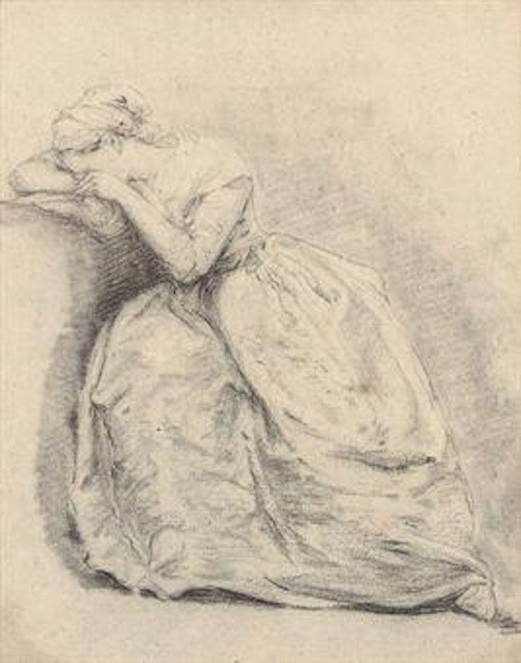 Study of a woman weeping by Marie Louise Elisabeth Vigee-Lebrun
