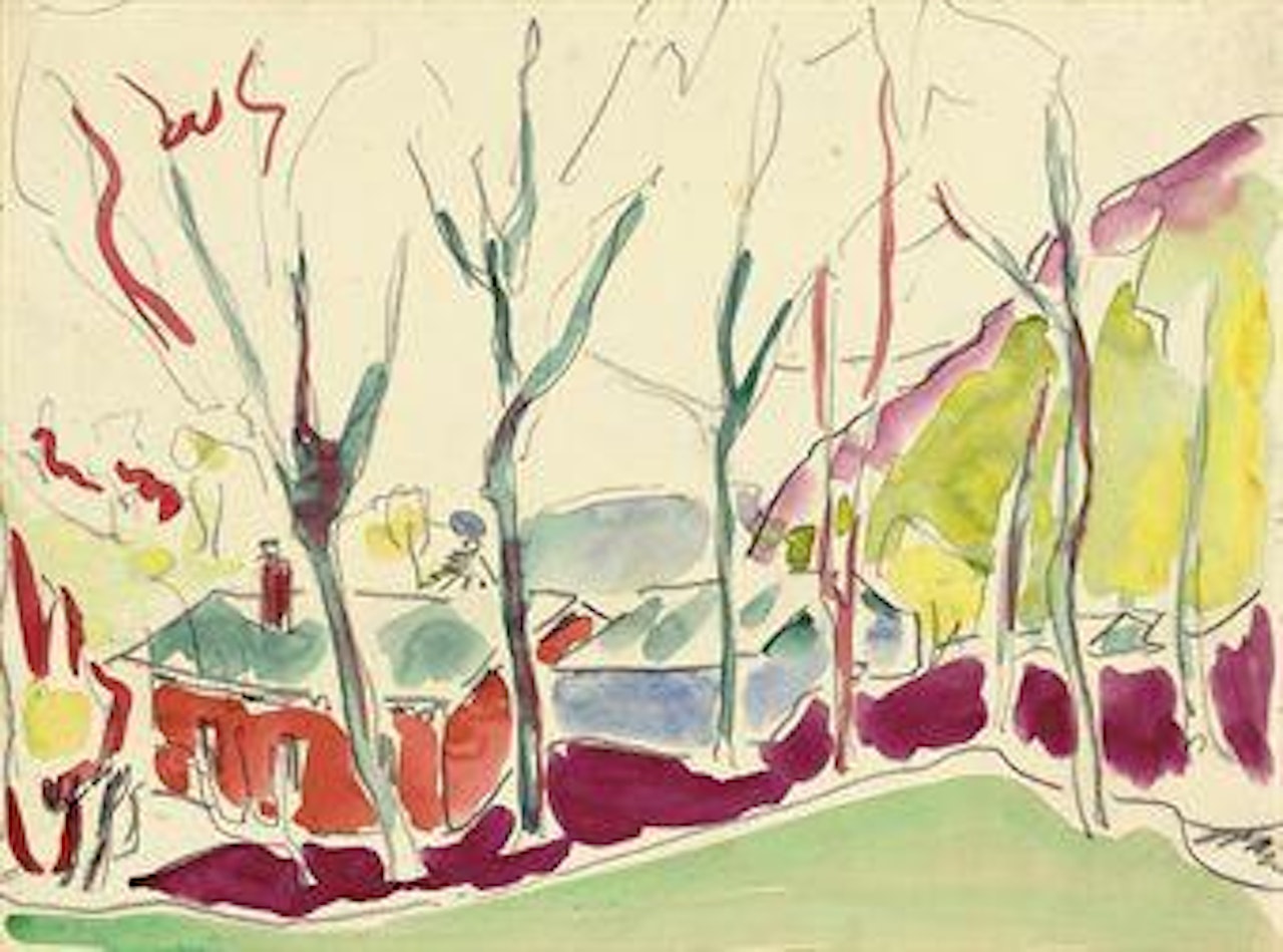 Waldhütten by Ernst Ludwig Kirchner
