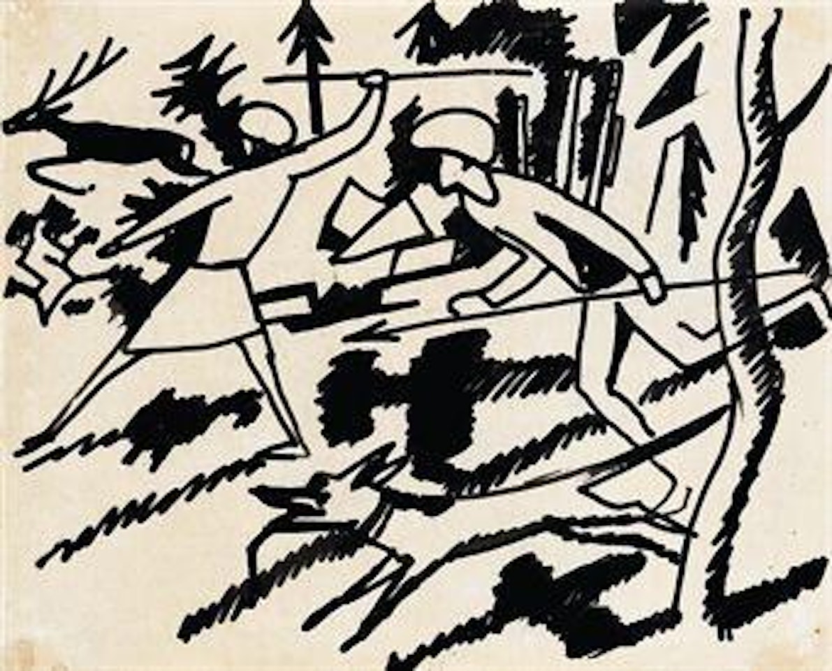 Hirschjagd by August Macke