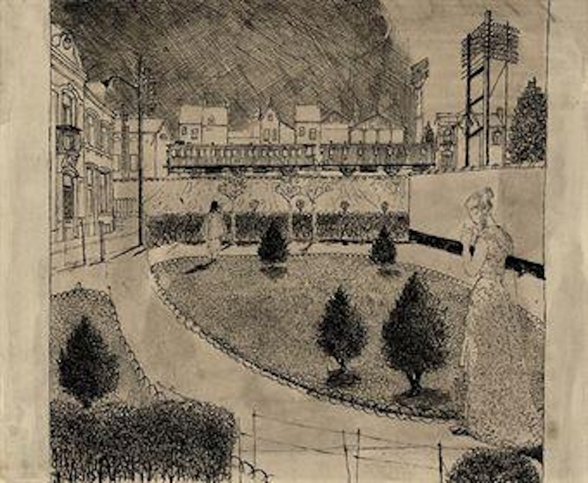 Au jardin public by Paul Delvaux