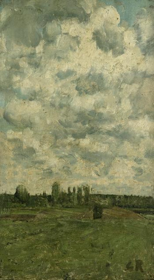 Dicht bewolkte Landschaft by Christian Rohlfs