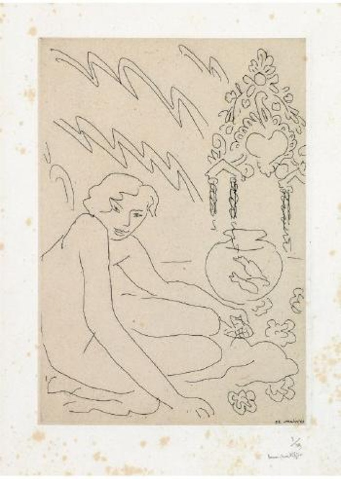 Nu au miroir marocain by Henri Matisse