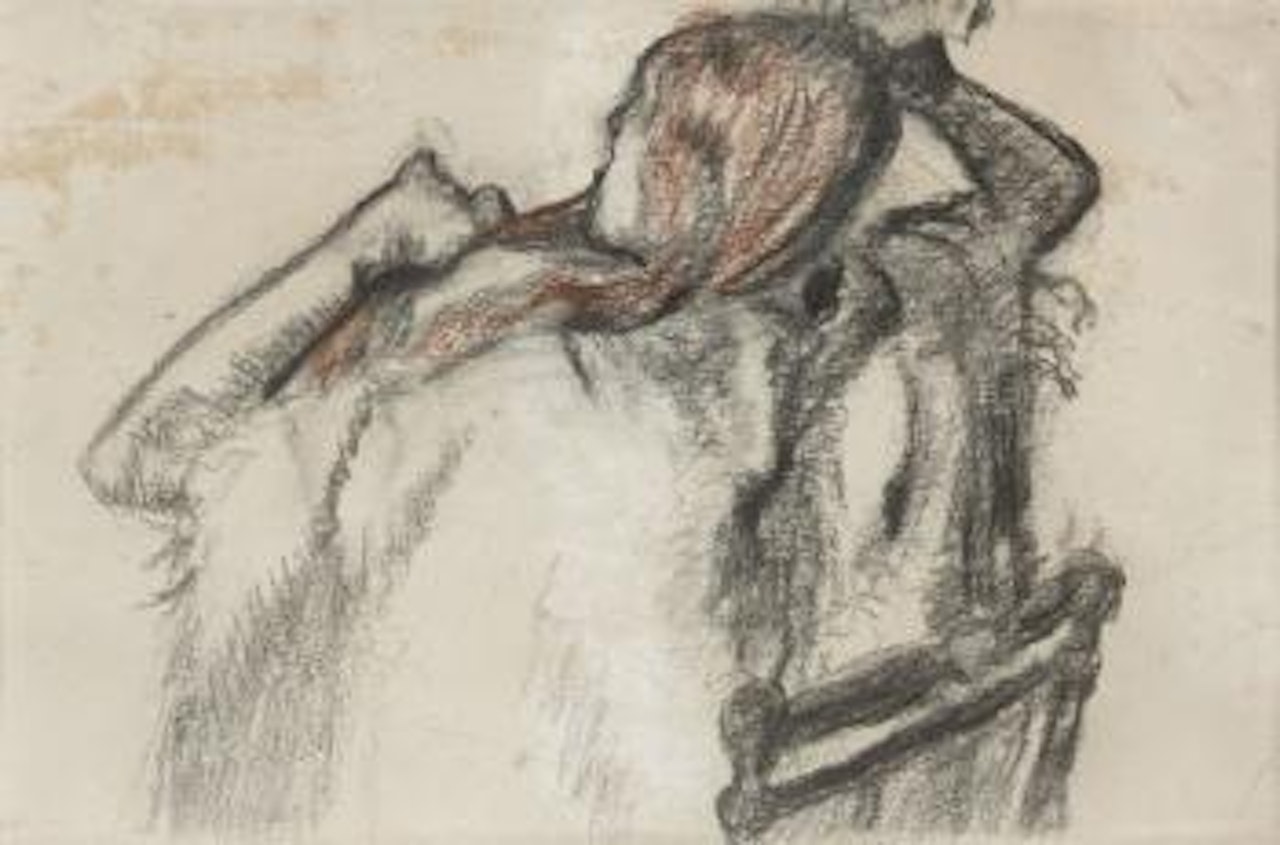 Femme se coiffant by Edgar Degas