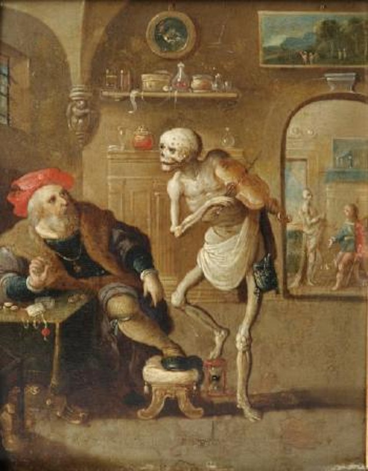Le mort houant du violon by Frans Francken II