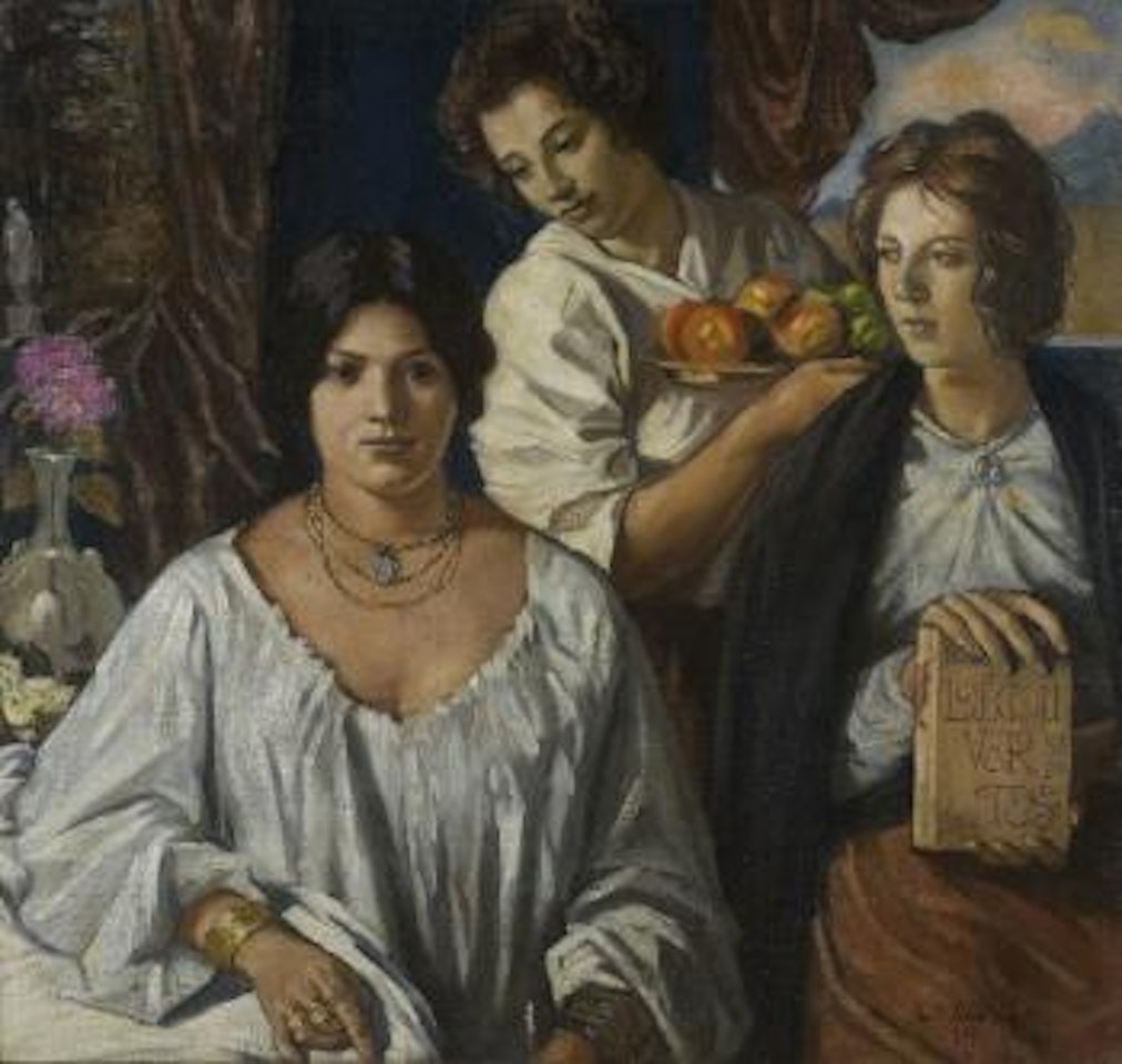Vénitiennes dans un intérieur by Emile Bernard