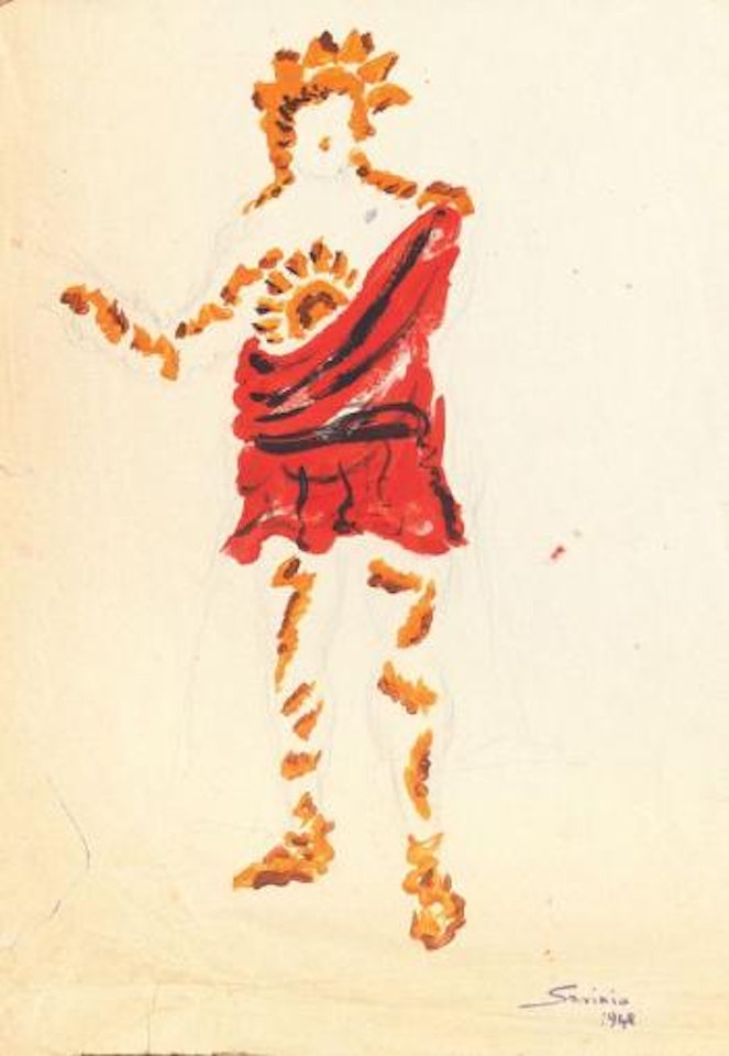 Donna del Finale - Figurino by Alberto Savinio