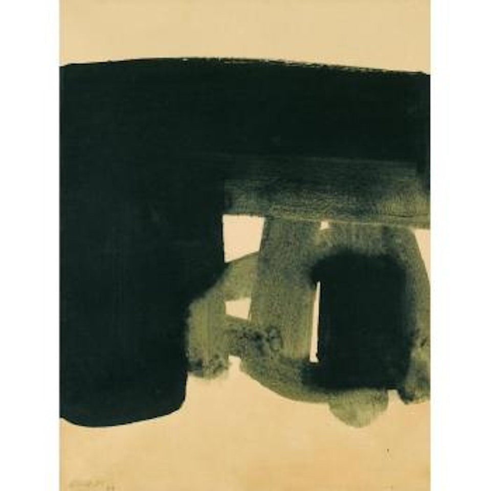 Peinture Sur Papier by Pierre Soulages