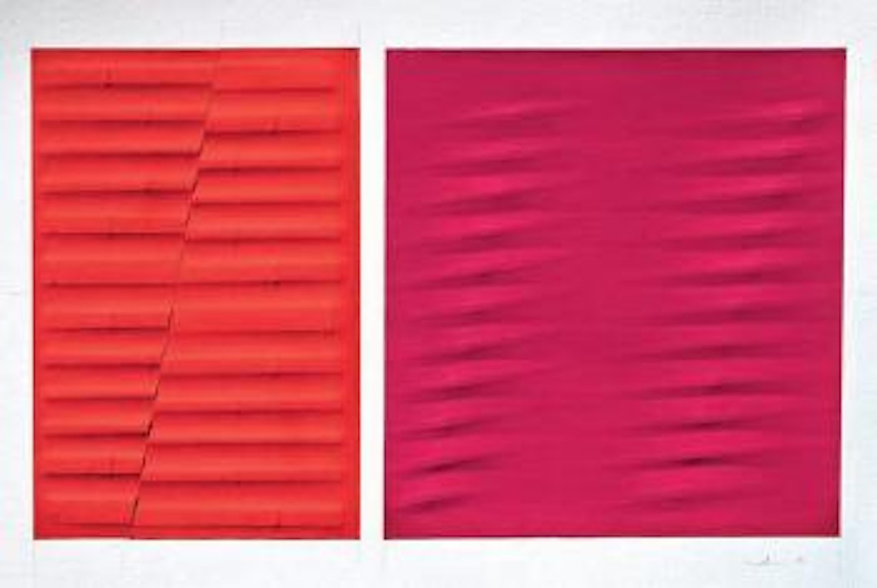 Estroflessione in rosso by Agostino Bonalumi