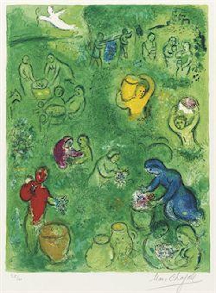 Les Vendanges from Daphnis et Chloé (M 322; see C books 46) by Marc Chagall