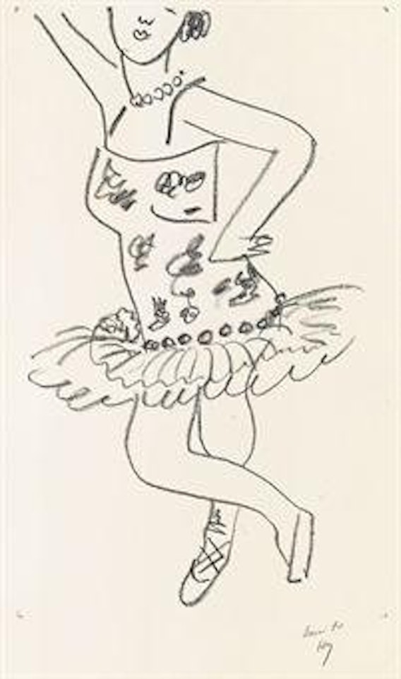 Danseuse cambrée au visage coupé (D 491) by Henri Matisse