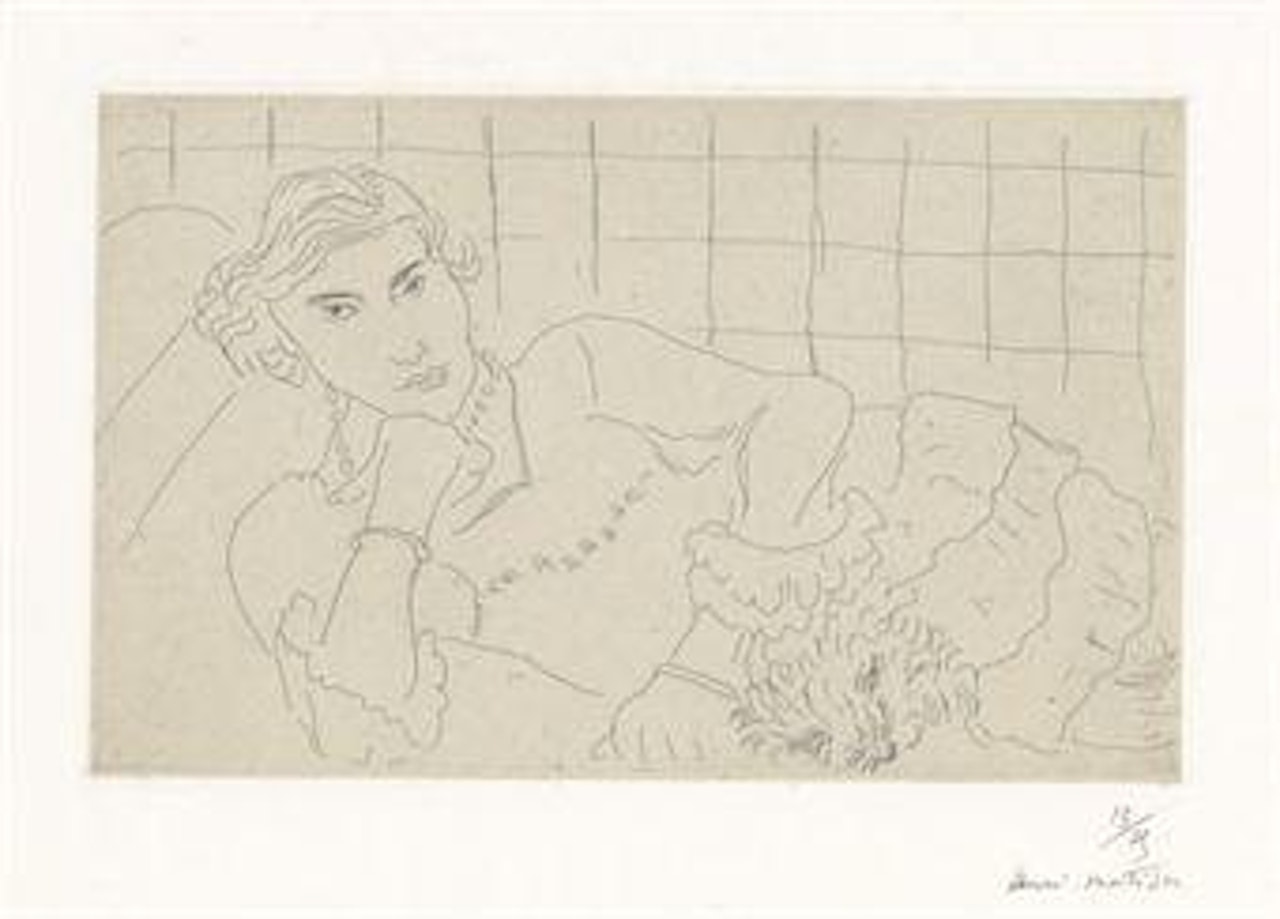 Jeune femme et son chien (D 119) by Henri Matisse