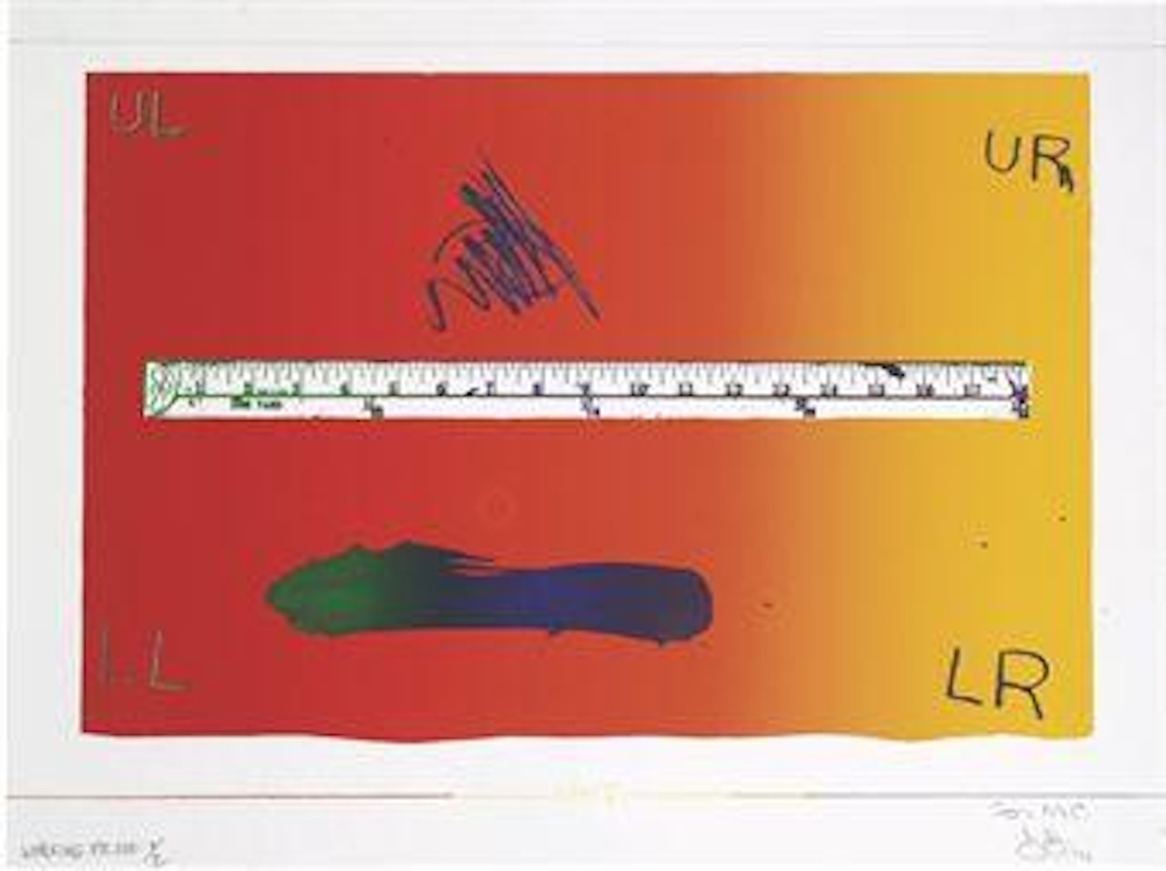 Untitled (ULAE 100) by Jasper Johns