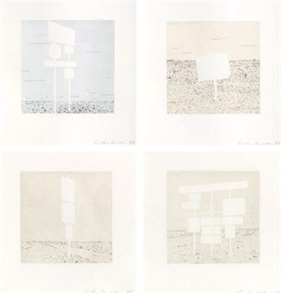 Blank Signs by Ed Ruscha