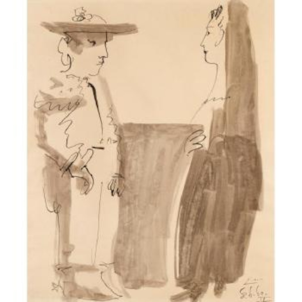 Picador Et Femme by Pablo Picasso