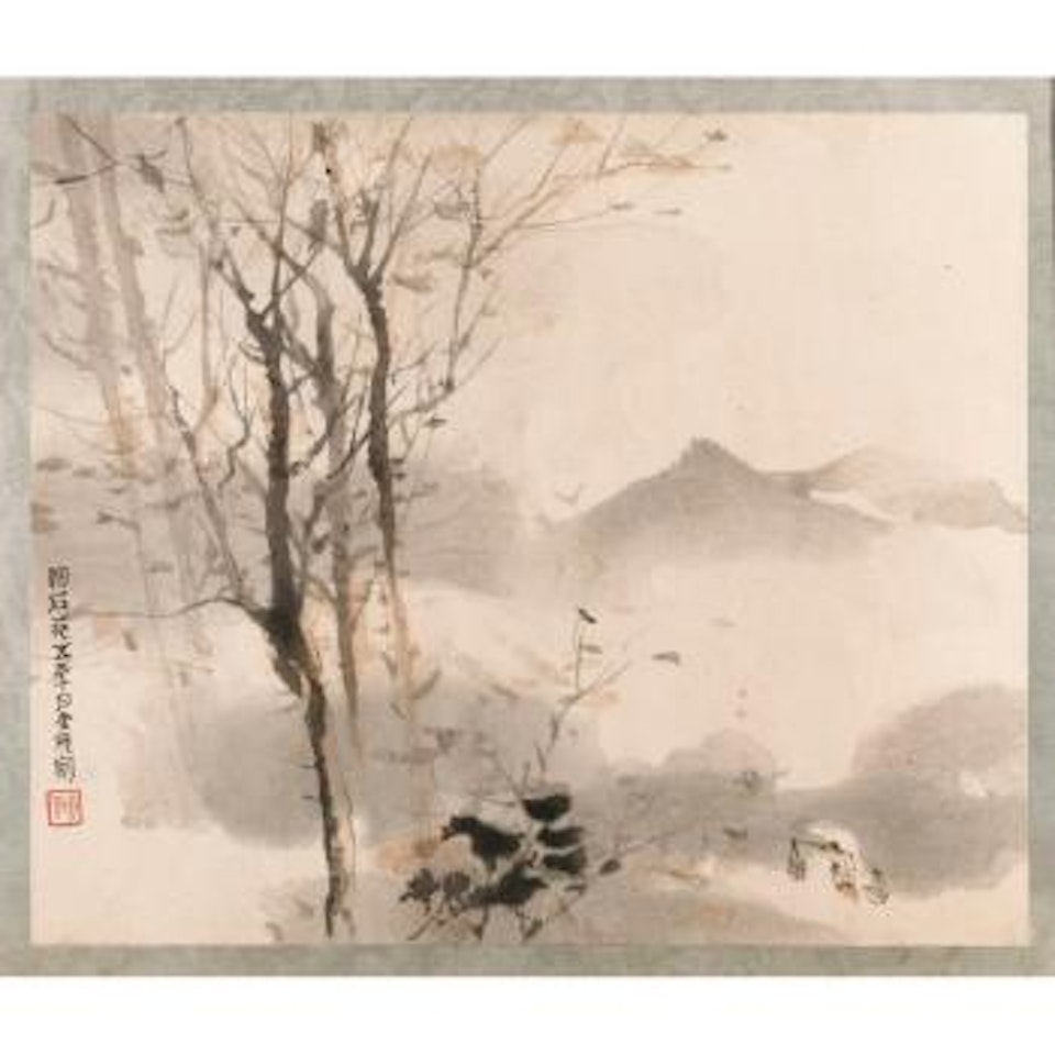 An Automnal Scene by Fu Baoshi