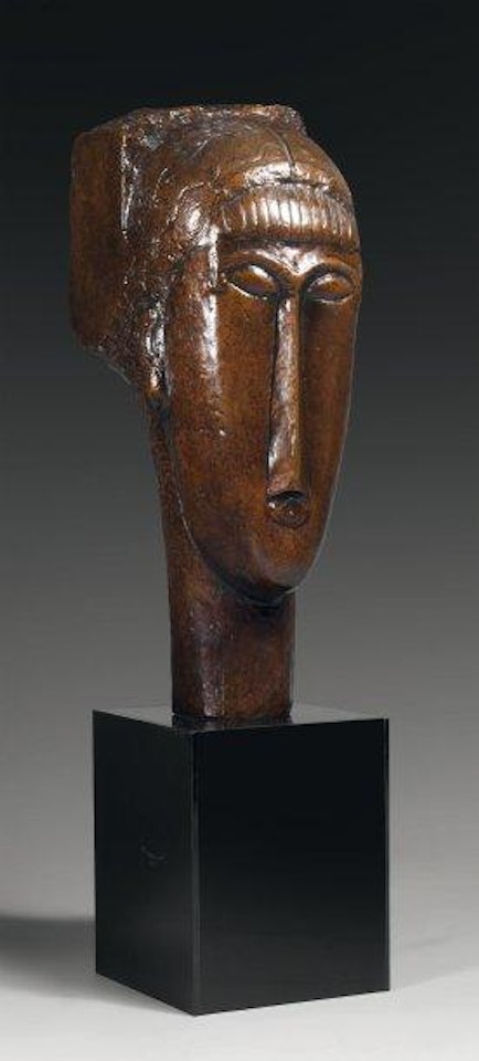 Tête à la frange by Amedeo Modigliani