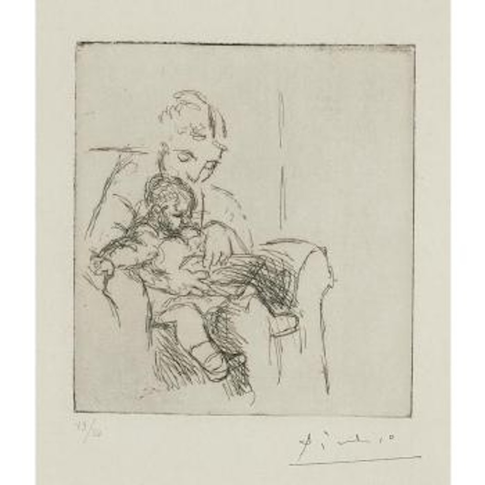 MÃ¨re Et Fils (B. 50) by Pablo Picasso