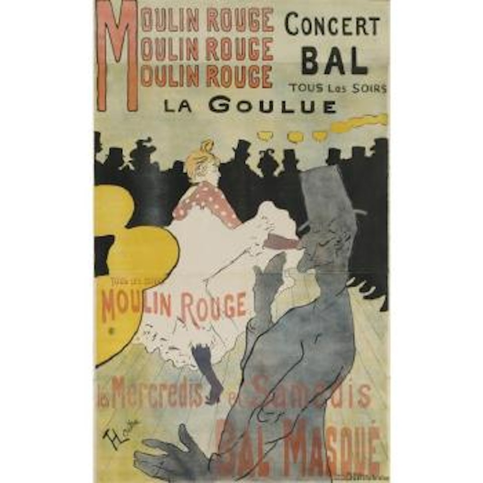Moulin Rouge, La Goulue (Adriani 1; Wittrock P1) by Henri de Toulouse-Lautrec