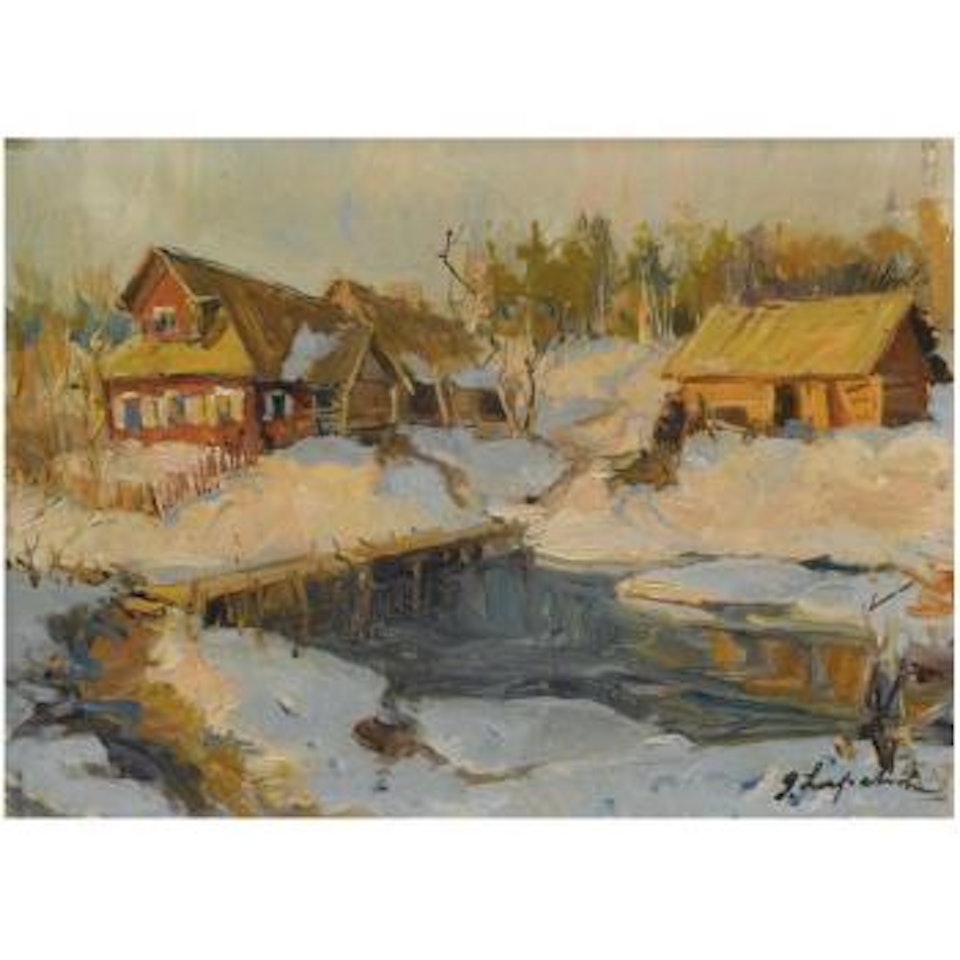 Russian Landscape by Georgij Aleksandrovic Lapschin