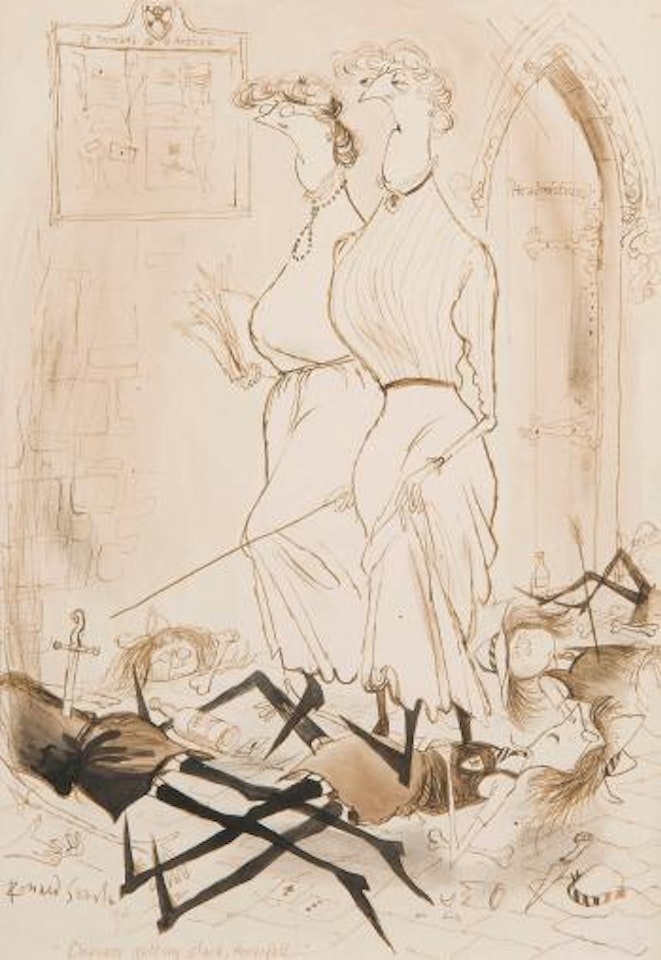 Cleaners getting slack, Horsefall by Ronald Searle
