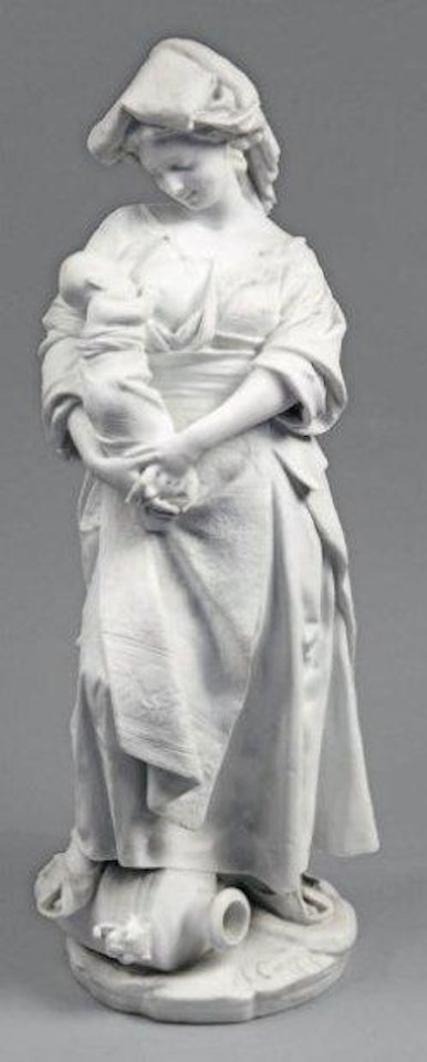 Femme donnant le sein by Albert-Ernest Carrier-Belleuse