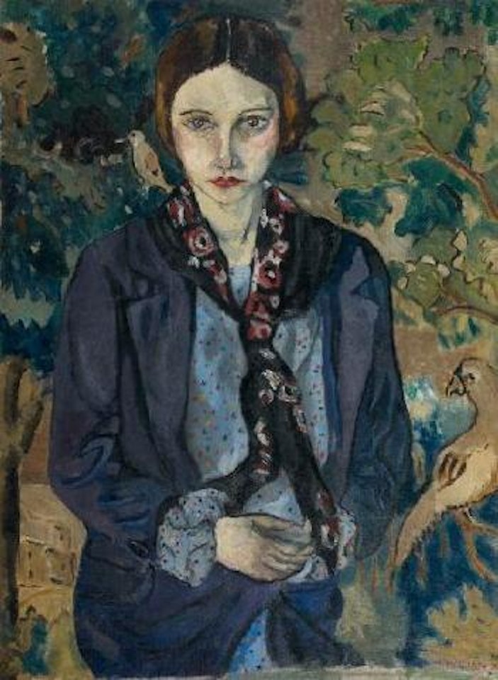 Portrait de femme aux oiseaux by Patrick Hennessey