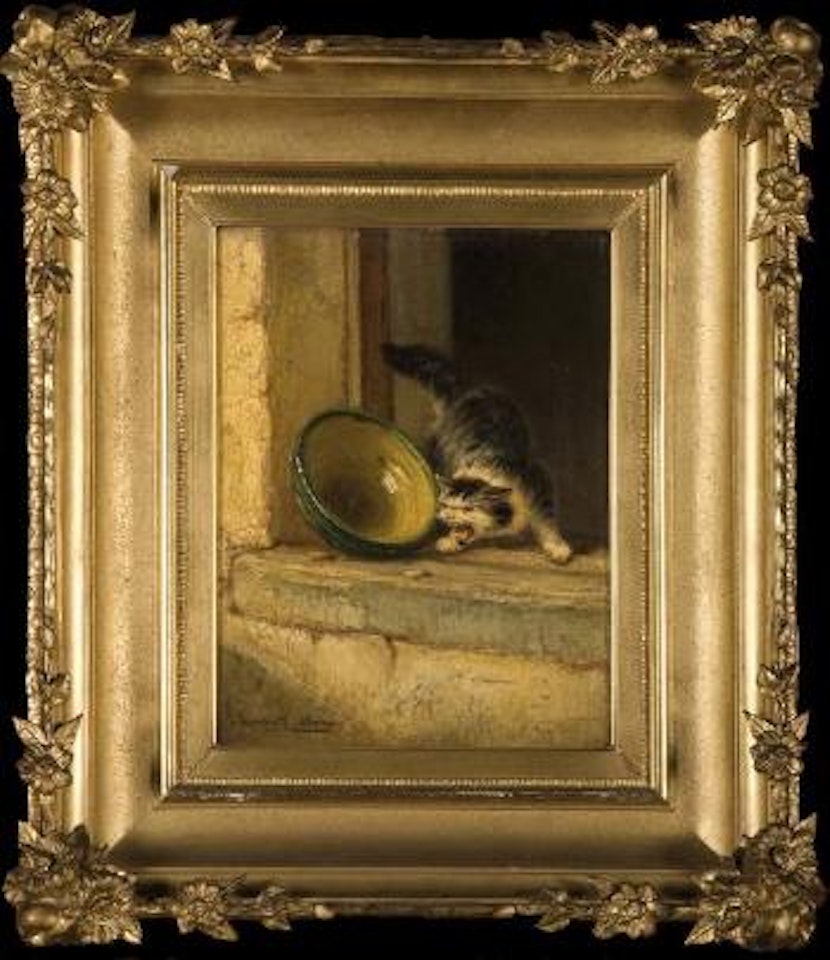 Chat à la fenêtre by Henriette Ronner-Knip