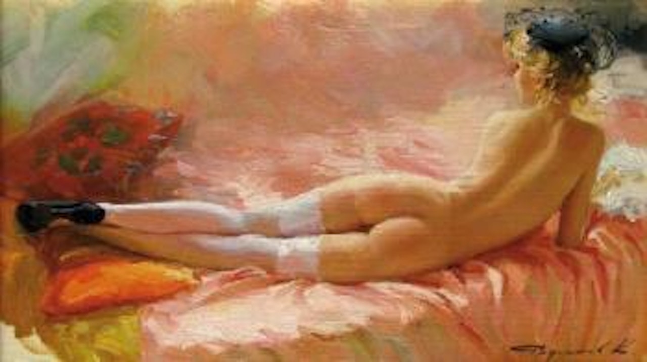 Nu allongé by Constantin Razoumov