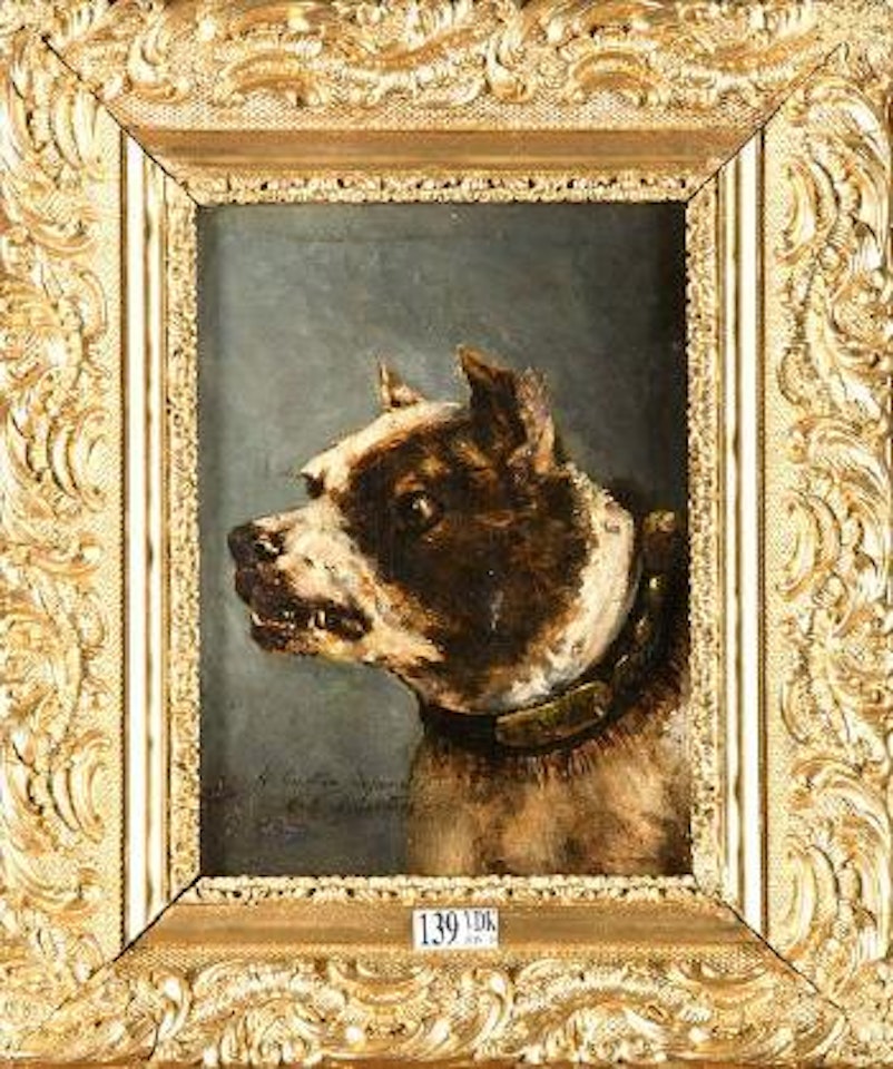 Tête de chien by Eugene Fromentin