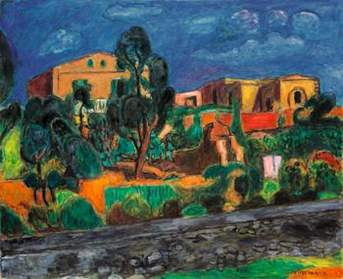 Häuser und mauern in Porto d'Ischia by Hans Purrmann