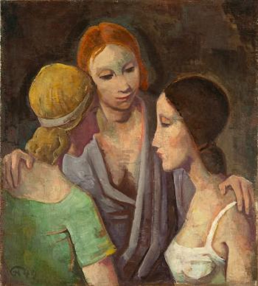 Drei frauen by Karl Hofer