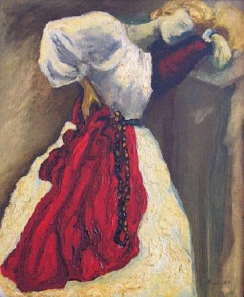 Femme à la robe blanche by Emmanuel Mané-Katz