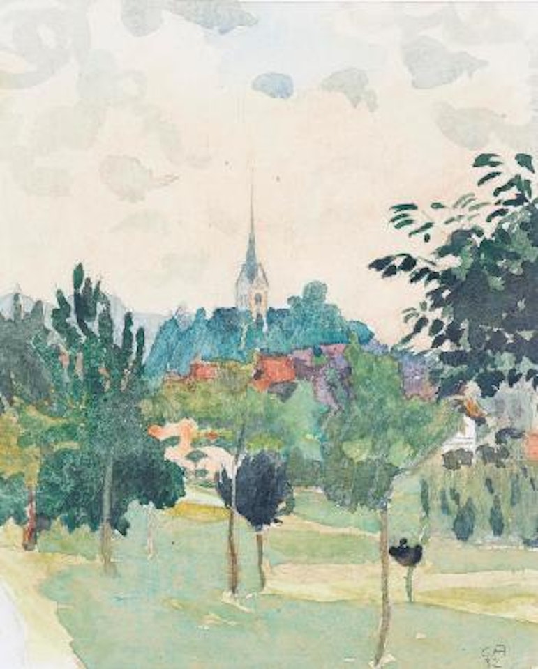 Ansicht von Kirchberg by Cuno Amiet